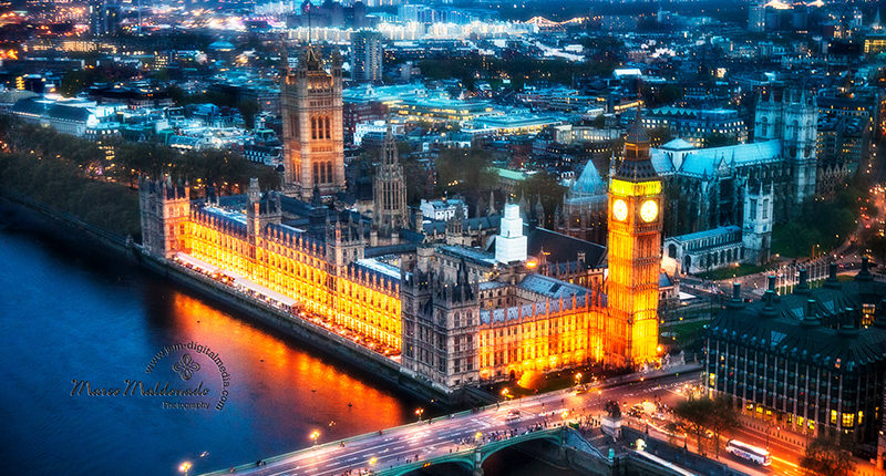 London landscapes Westminster bridge